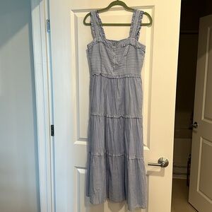 Gal Meets Glam Courtney Rio Stripe Tiered Maxi